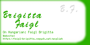brigitta faigl business card